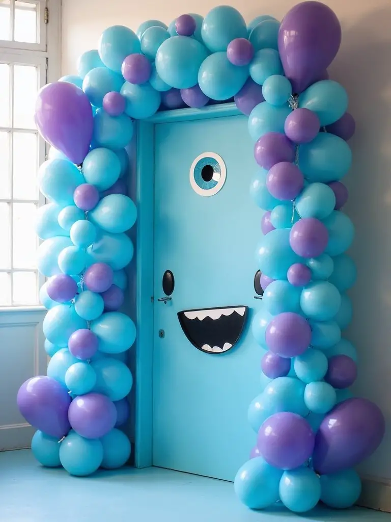 monsters inc themed photo booth