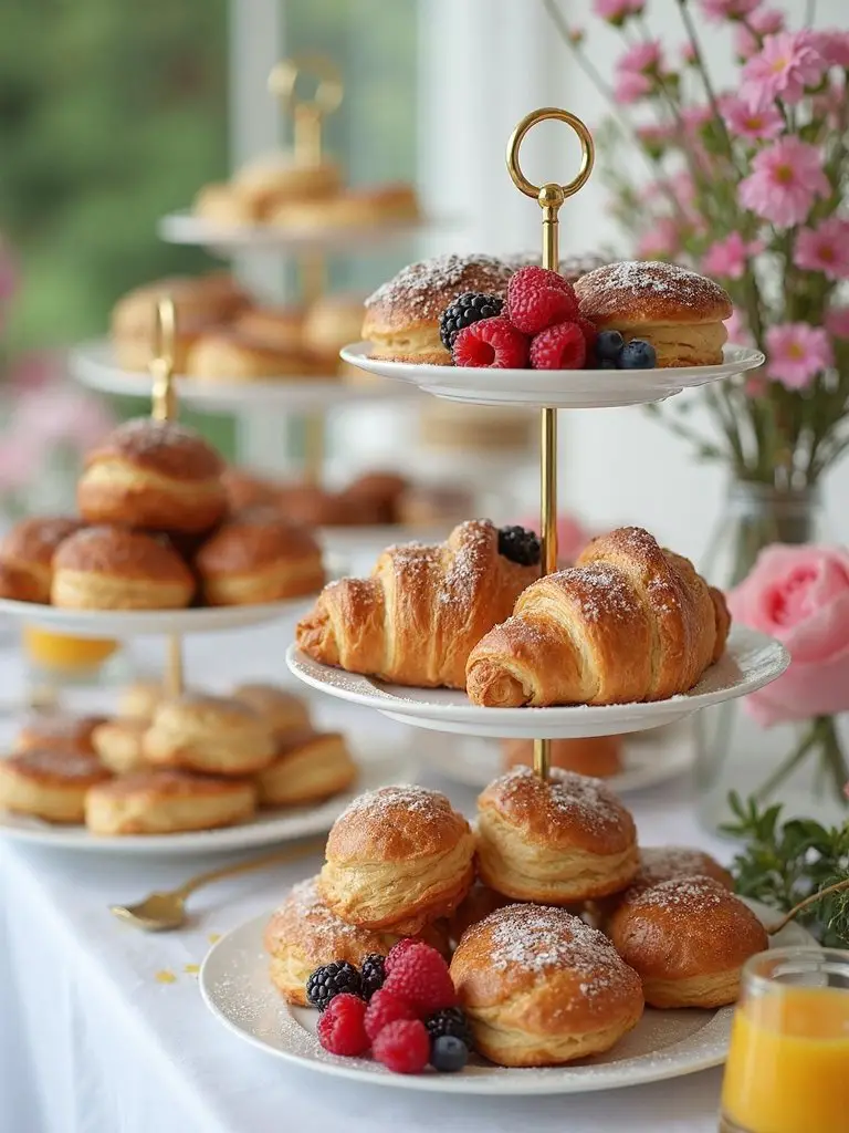 morning pastry assortment spread