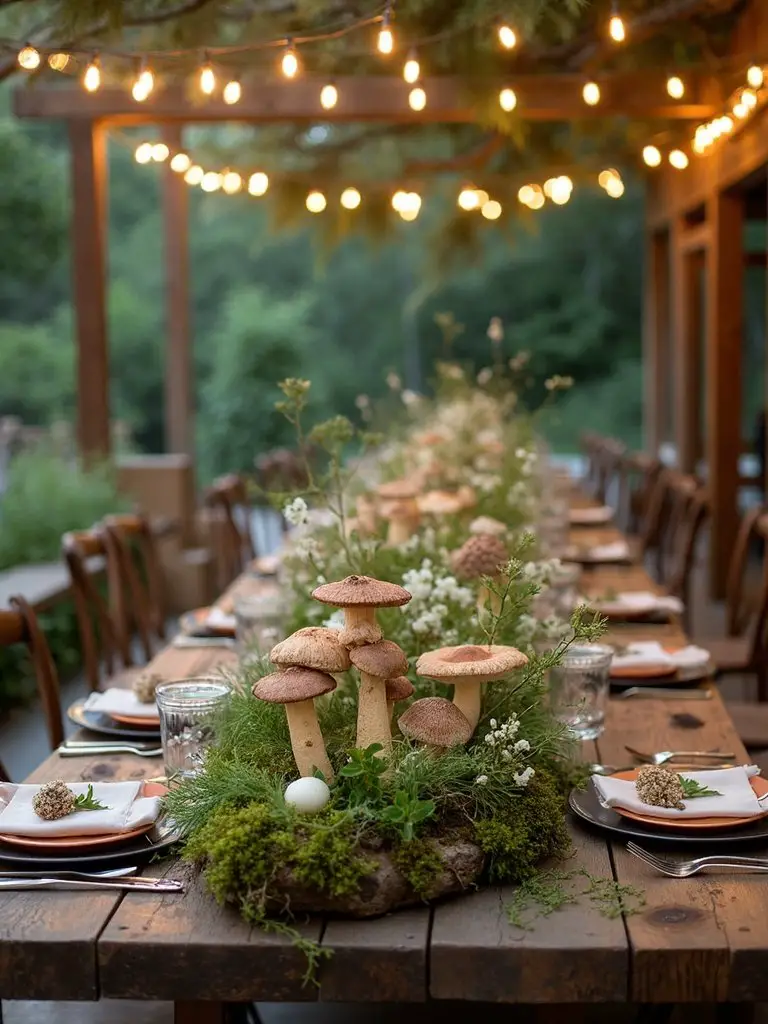 natural organic woodland wedding