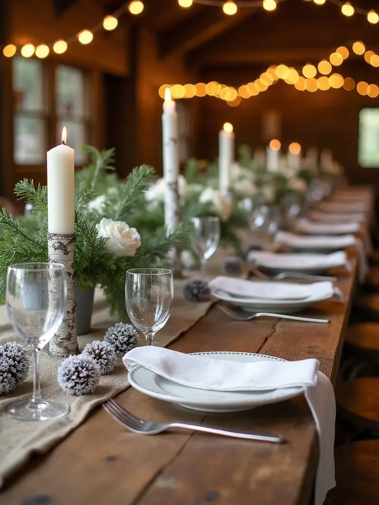 nature inspired baby shower centerpieces