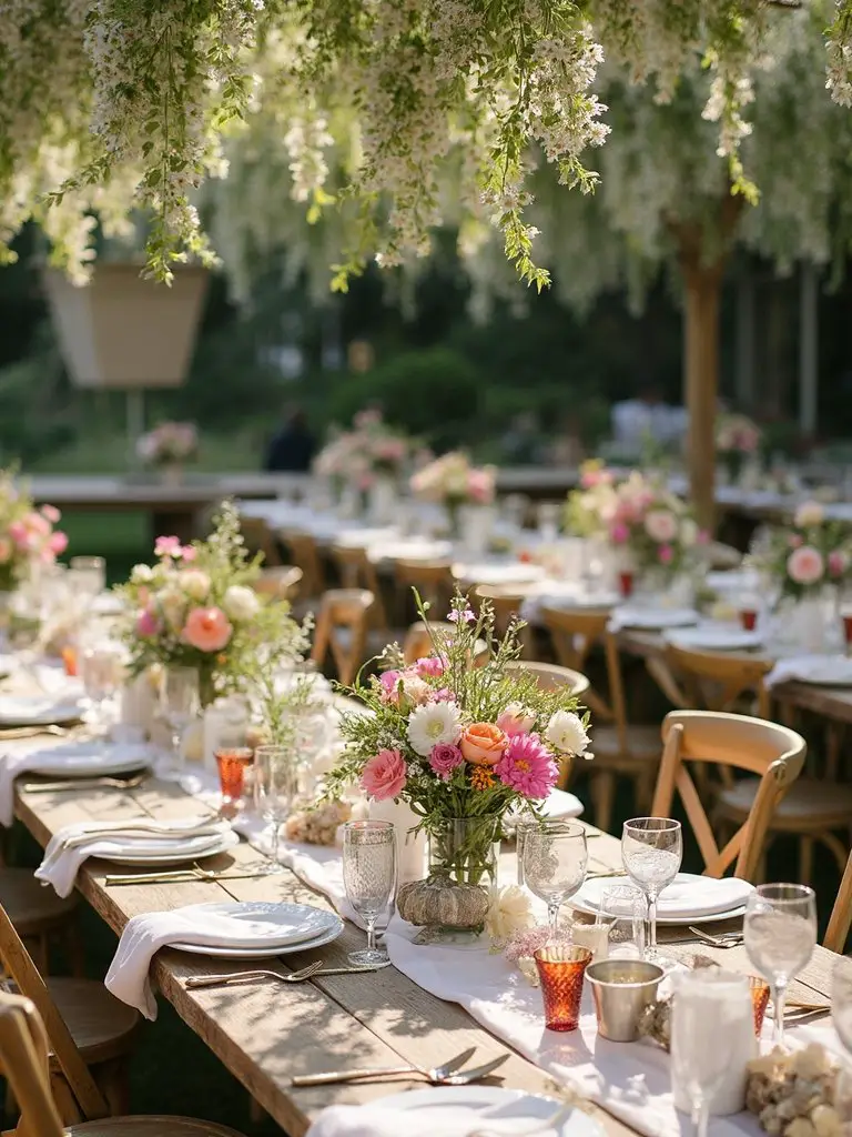 nature inspired celebration decor