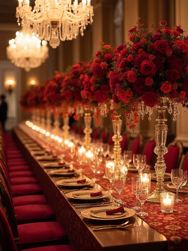 opulent luxurious baroque inspired tablescape