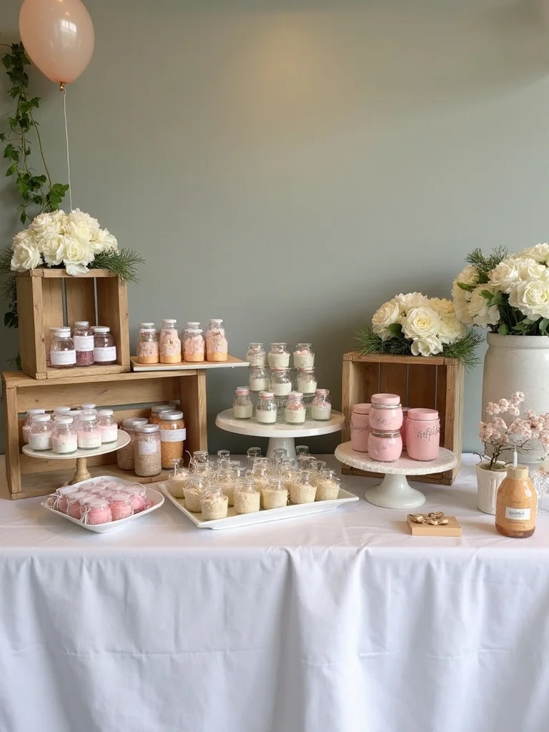 party favor table setup