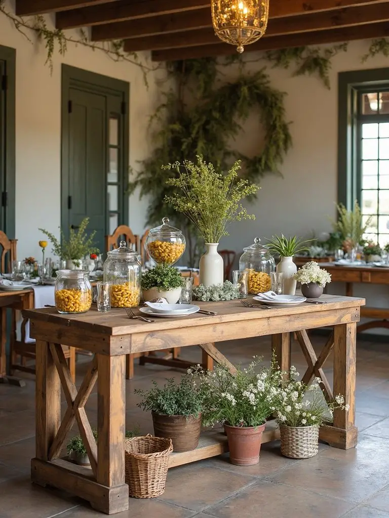 pasta bar for guests