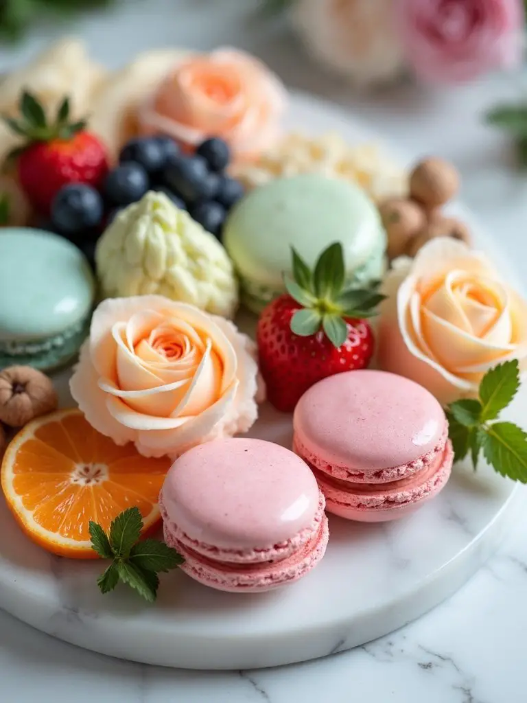 pastel themed charcuterie board