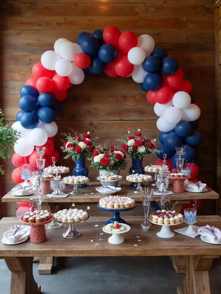 patriotic baby shower decor