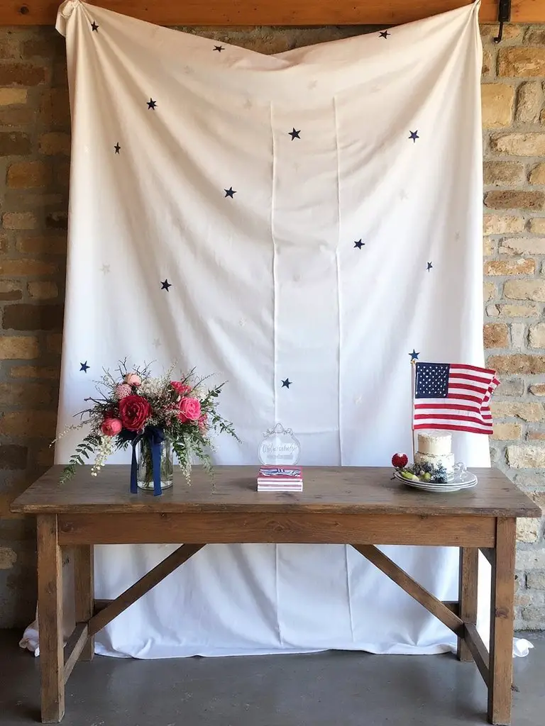 patriotic baby shower guestbook