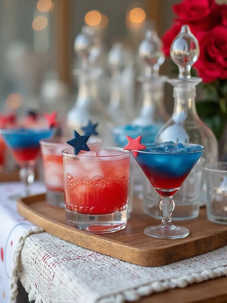 patriotic baby shower mocktails