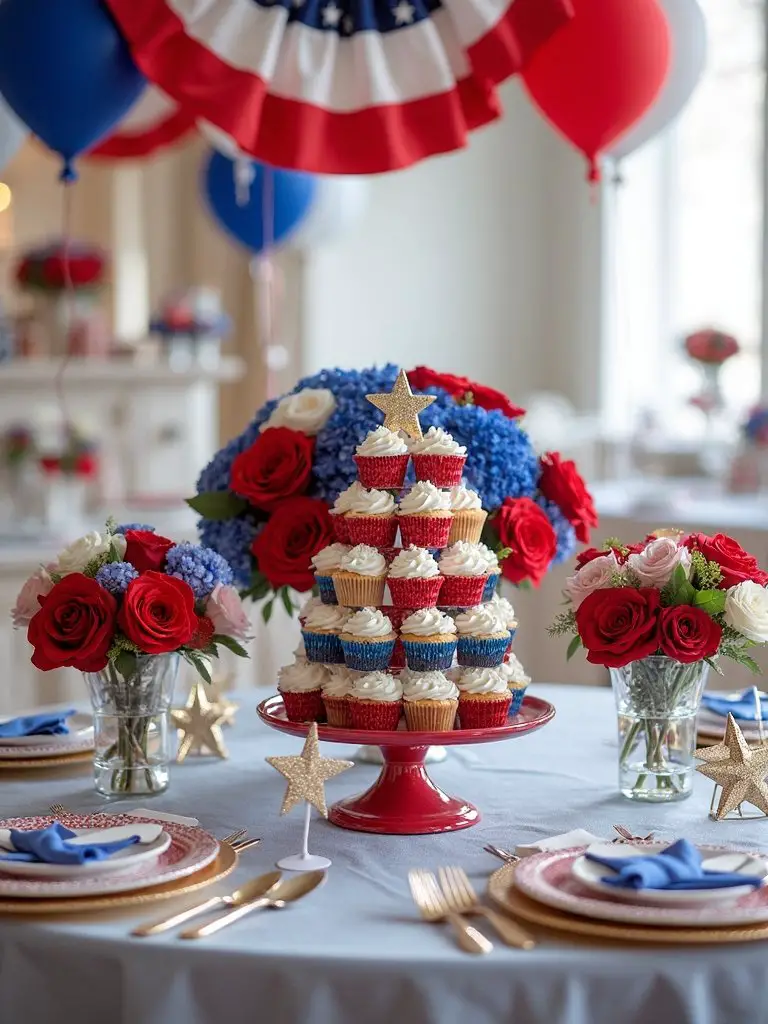 patriotic table setting ideas