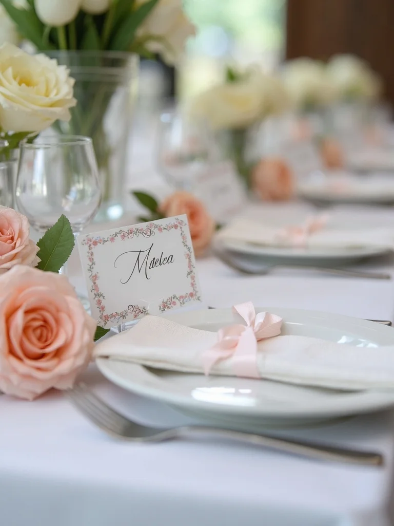 personalized baby shower settings