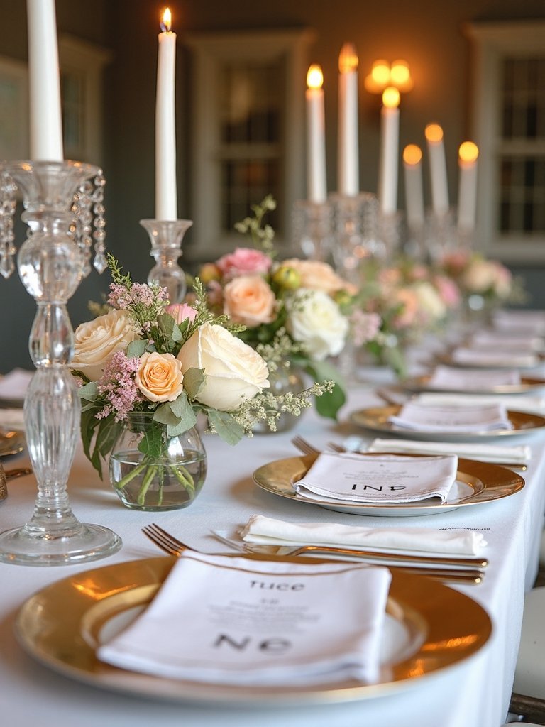 personalized elegant customizable table runner