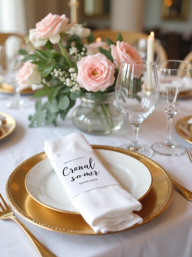 personalized table decorations enhance elegance