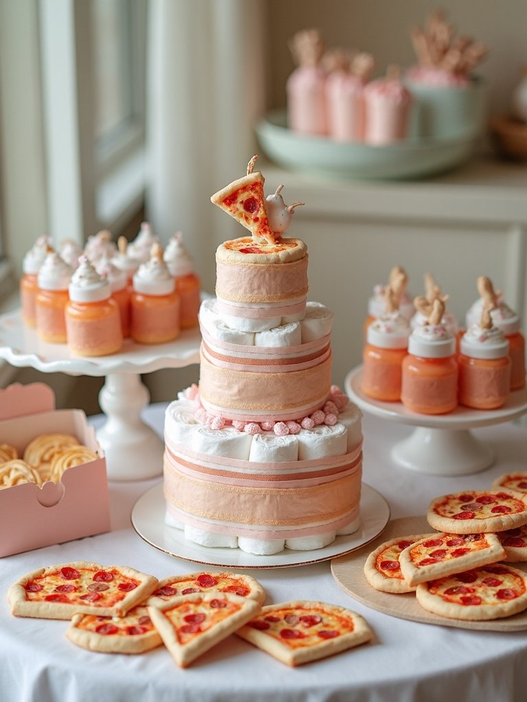 pizza themed baby shower ideas