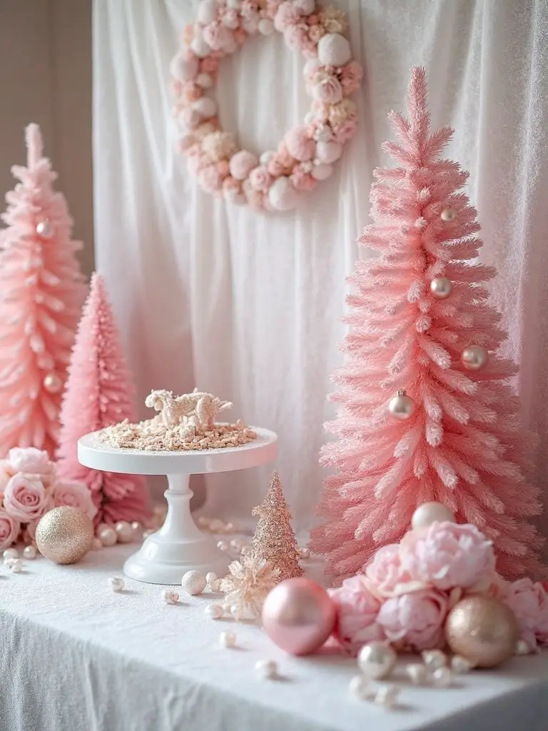 plan pink christmas shower