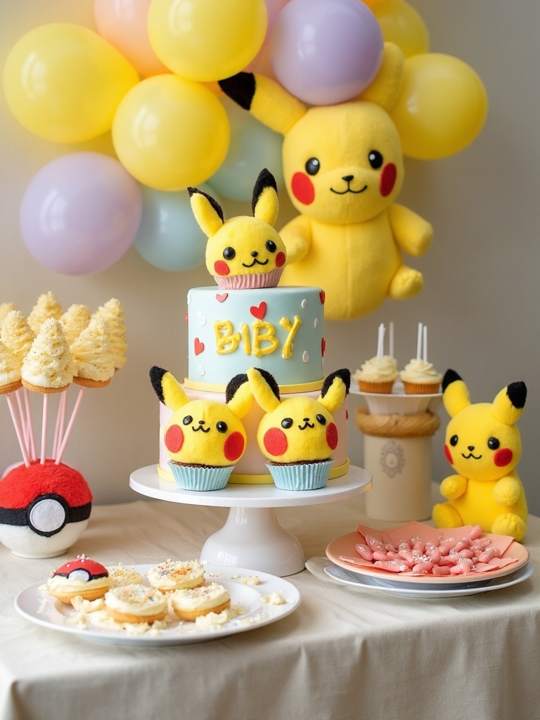 pokemon themed baby shower ideas
