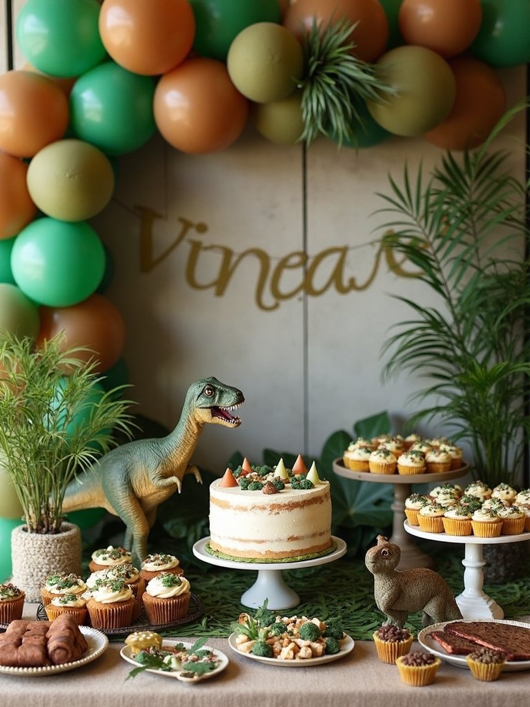 prehistoric party favor station
