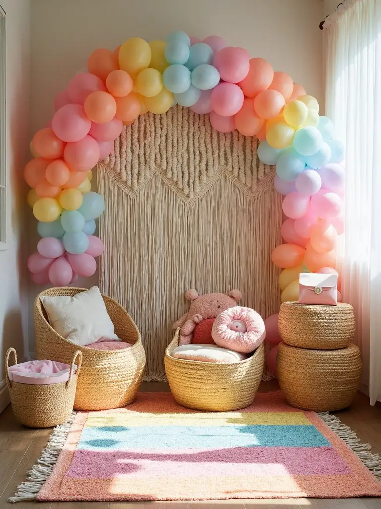 rainbow gift display corner