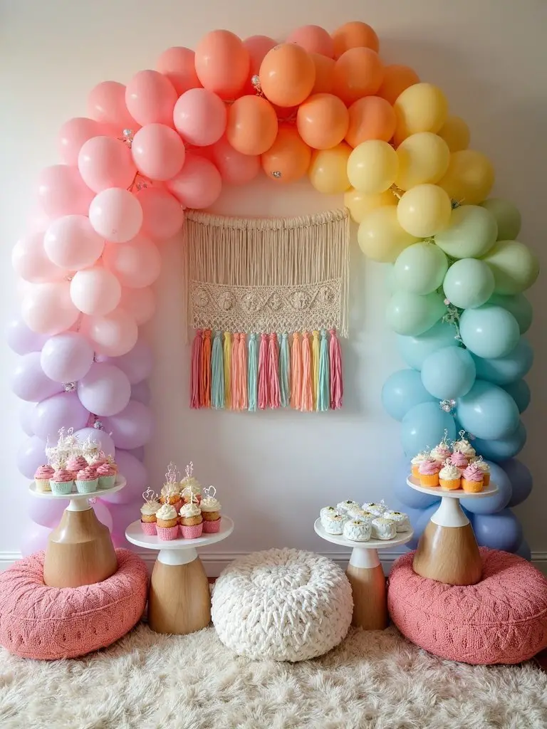 rainbow themed baby shower games