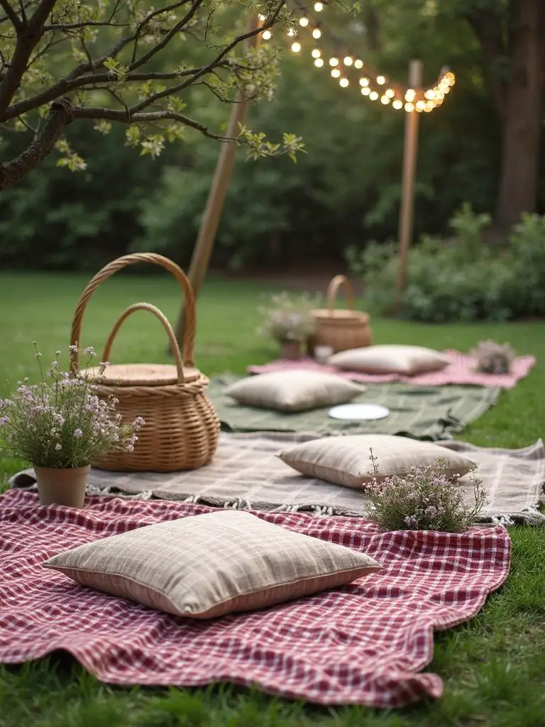 relaxed sophisticated picnic lounge ambiance