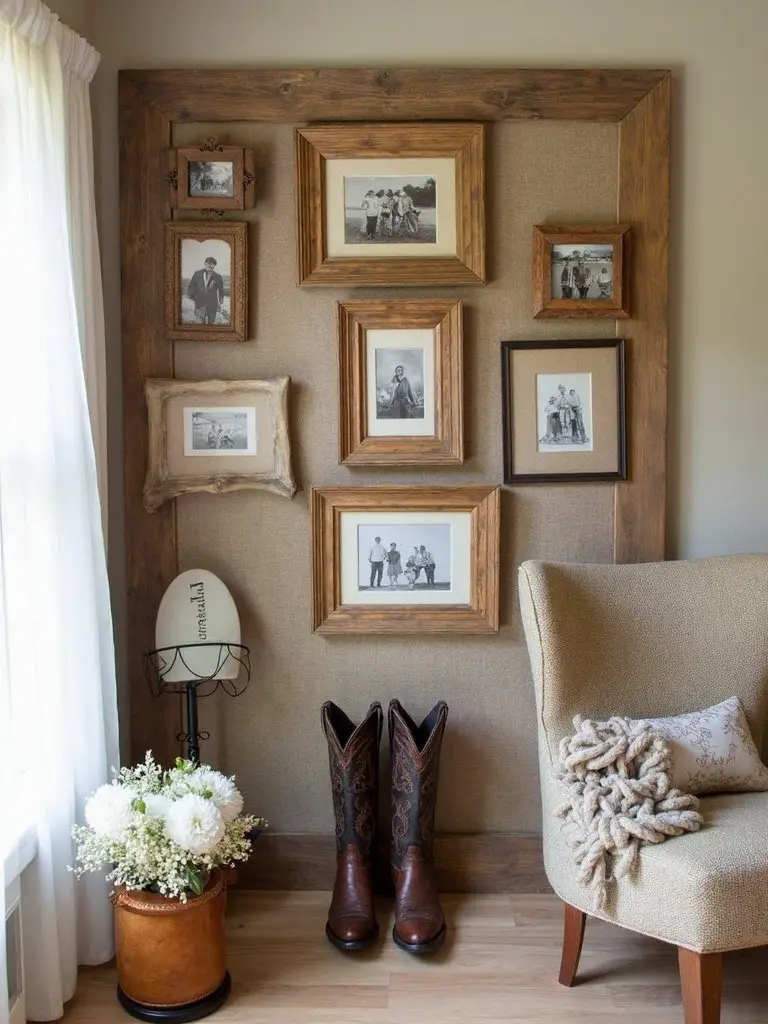 rodeo themed memory display corner