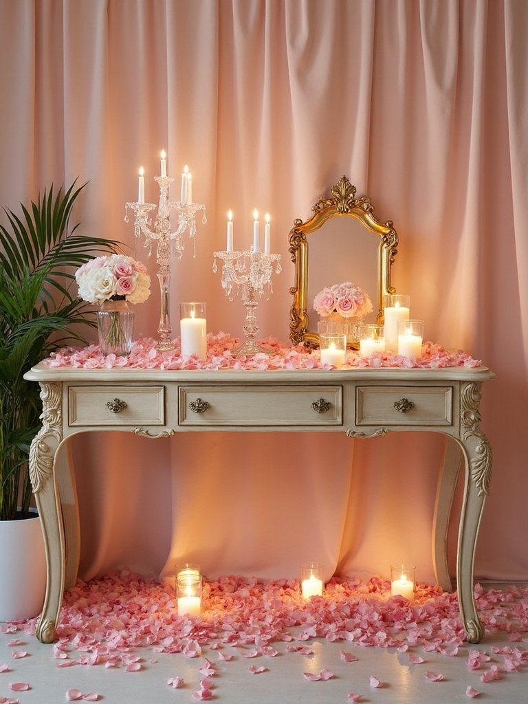 romantic candlelit welcome display enchantment