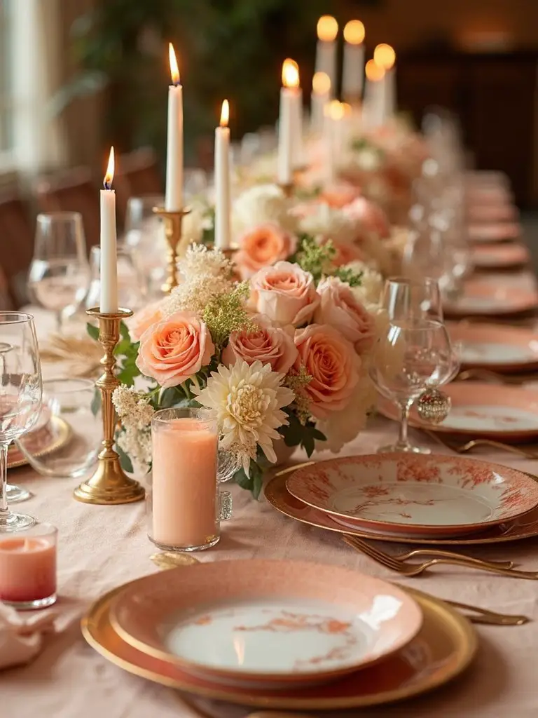 romantic delicate ethereal inviting floral arrangements