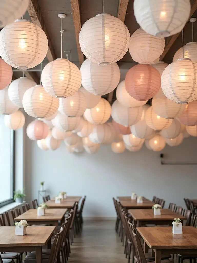 romantic elegant vintage inspired paper lanterns