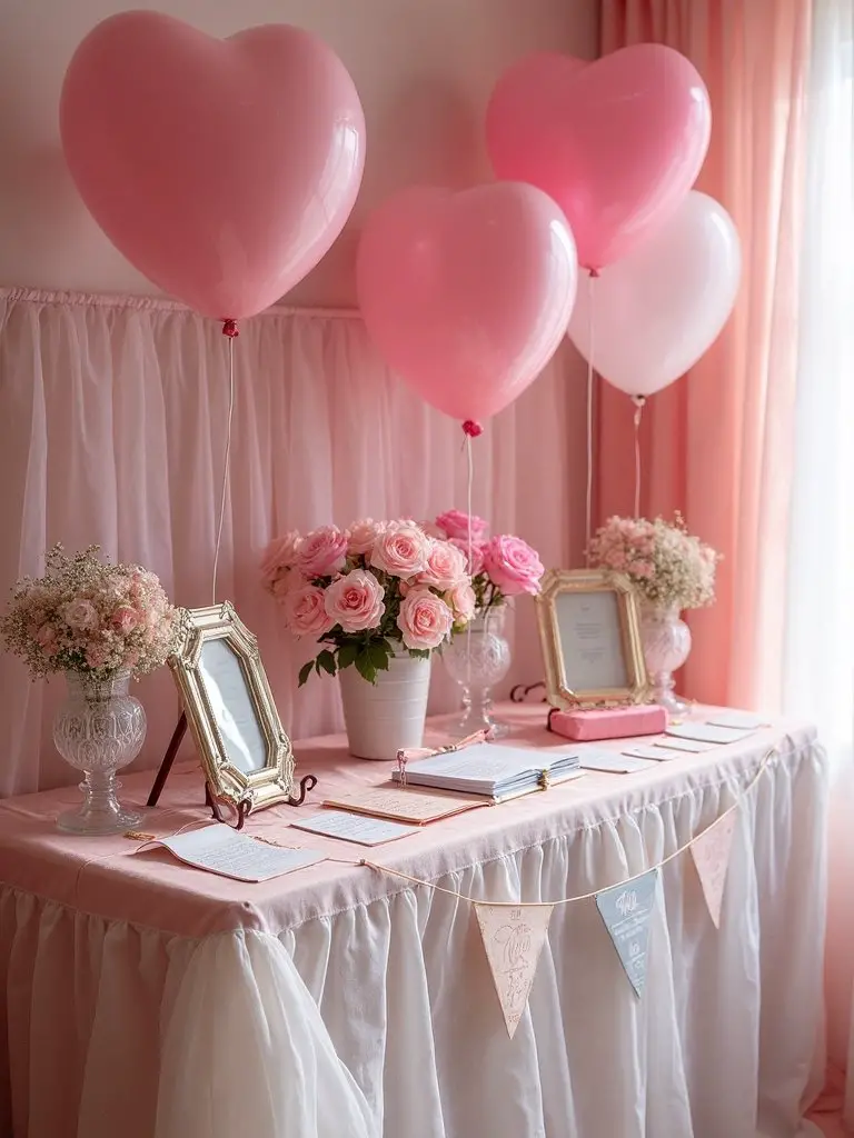 romantic gift opening station