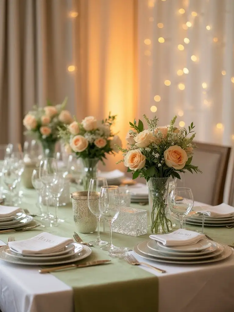 romantic rustic floral centerpiece arrangement
