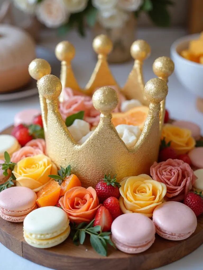 royal themed party platter