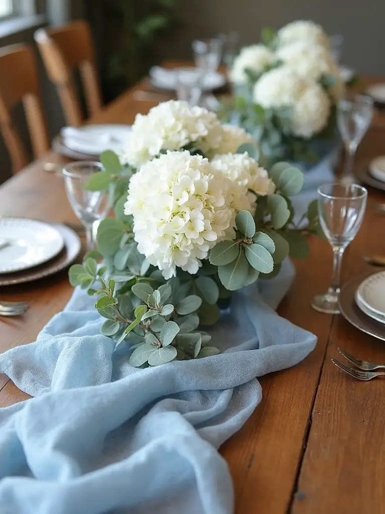 rustic gauze table settings