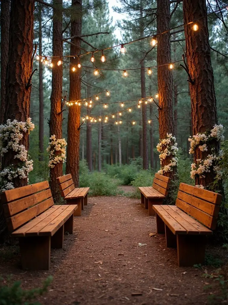 rustic natural intimate forest chapel