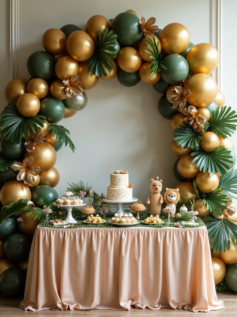 safari themed balloon arch