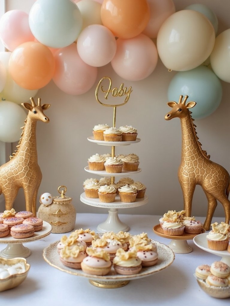 safari themed dessert table