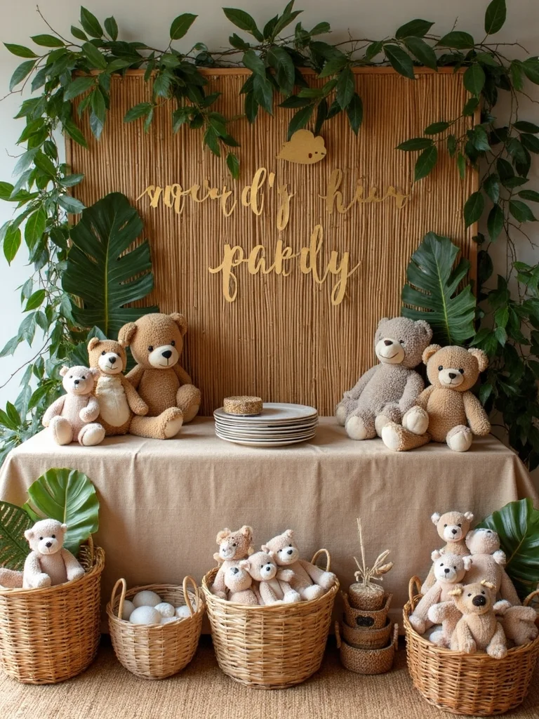 safari themed gift presentation area