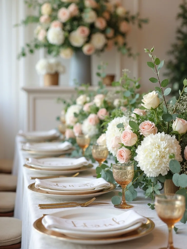sage and blush arrangements