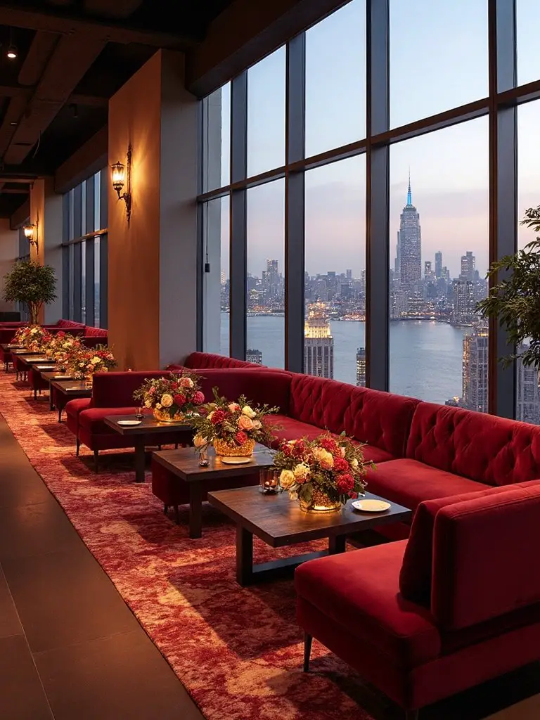 scenic view focused furniture arrangement