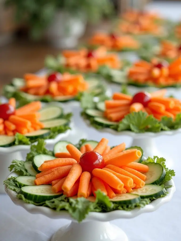 seasonal veggie tray selections