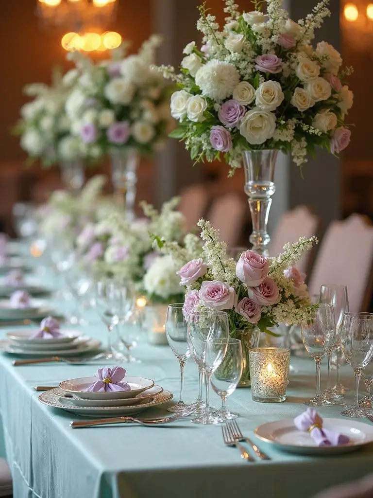 serene pastel garden inspired refined