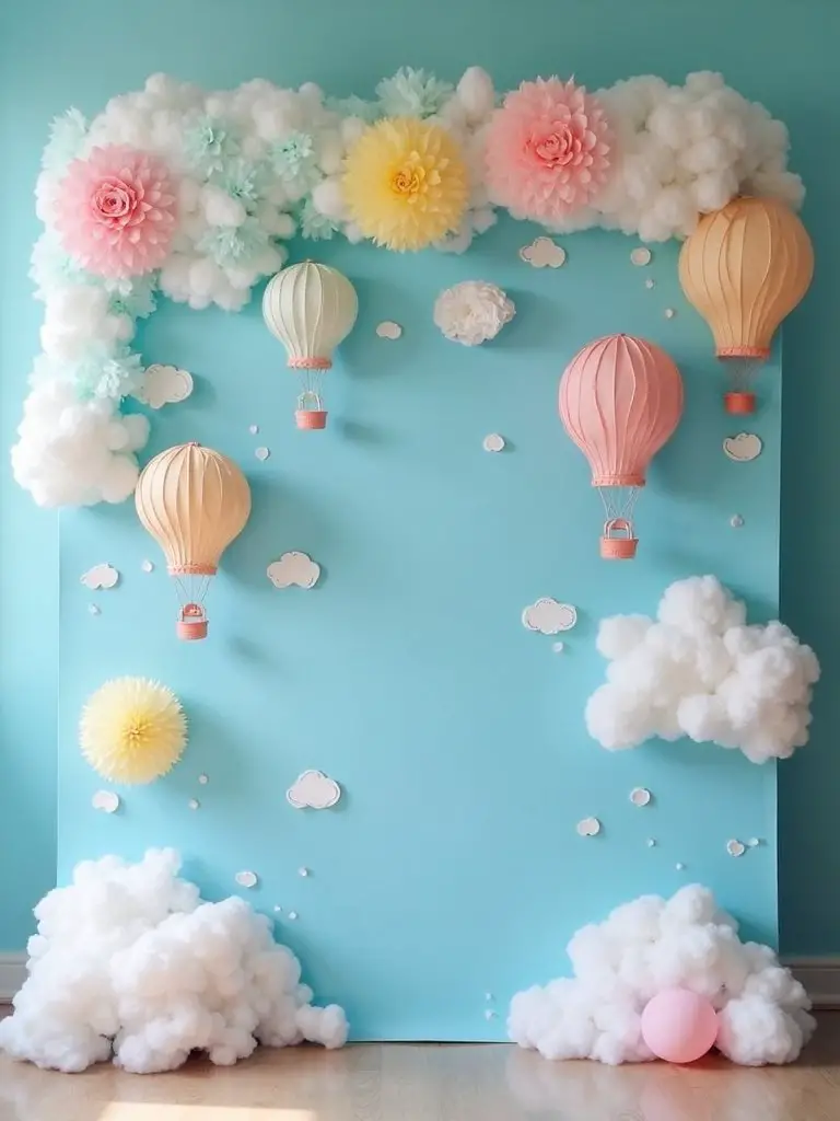 seuss themed baby shower backdrop
