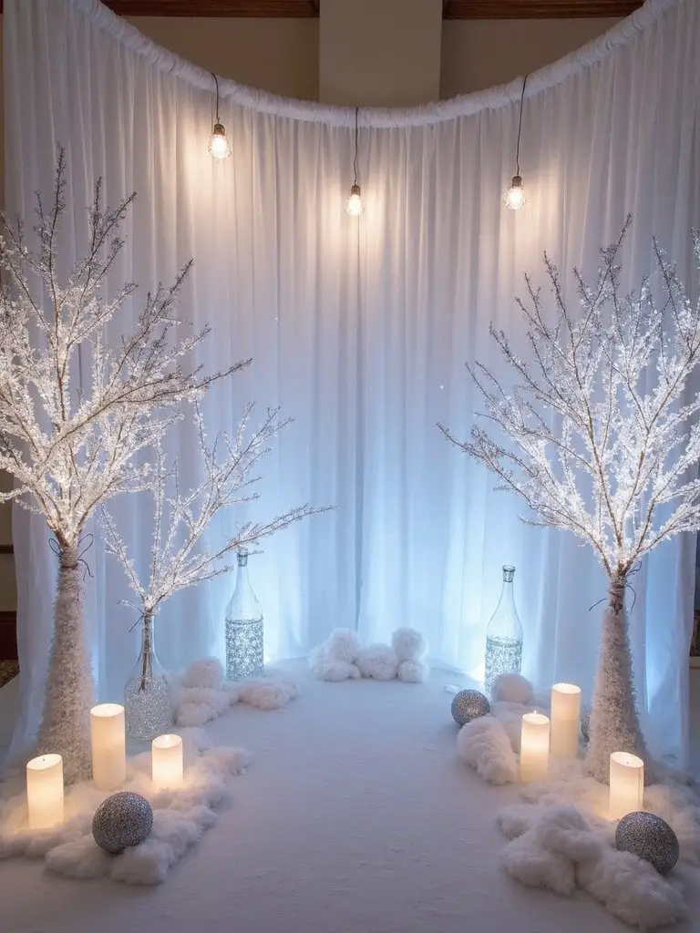 shimmering welcome sign decorations