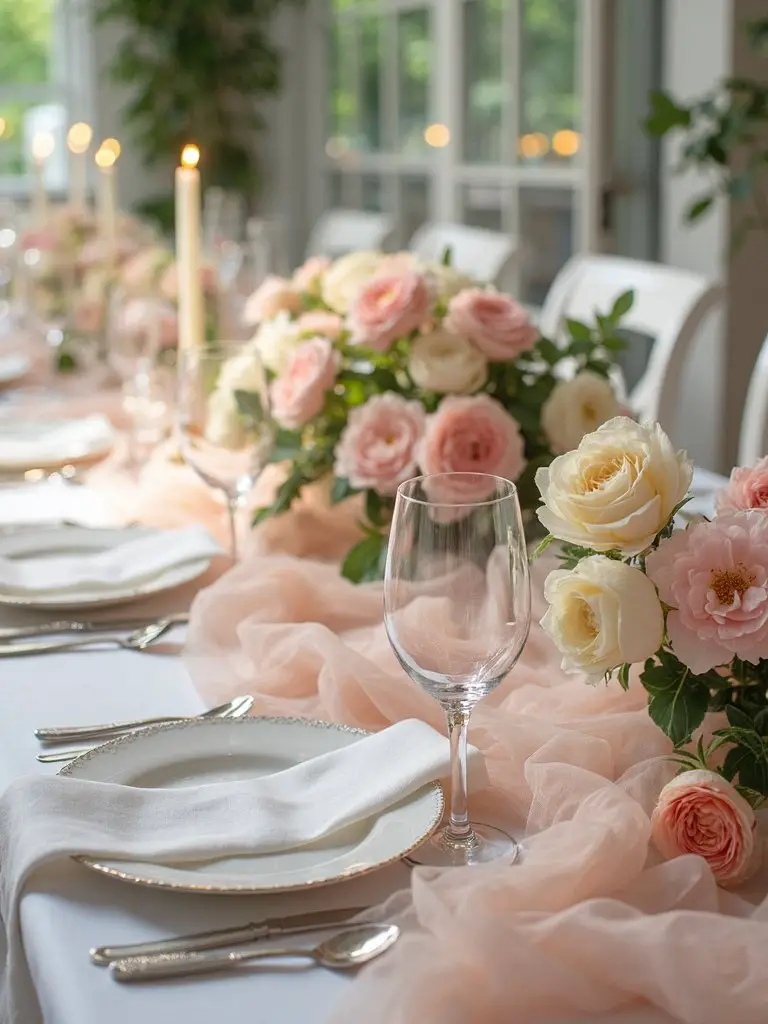 soft ethereal romantic scattered blooms