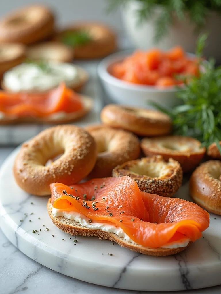 sophisticated smoked salmon board