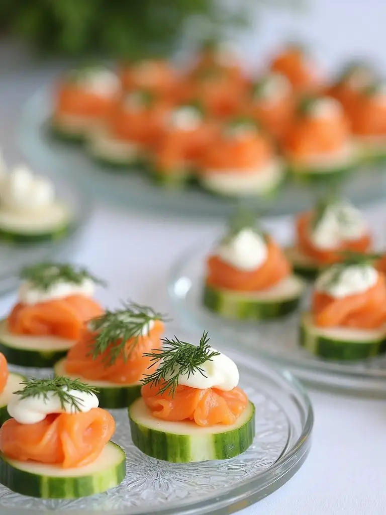 sophisticated smoked salmon canap s