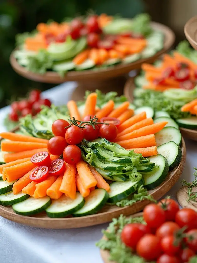space efficient veggie displays