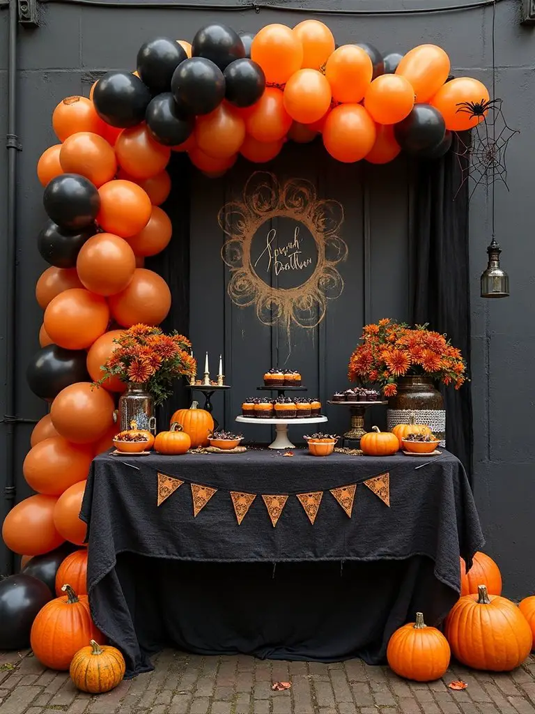 spooky baby shower decor