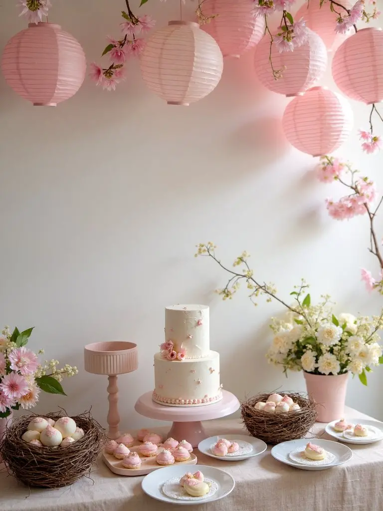 spring birds nest celebration