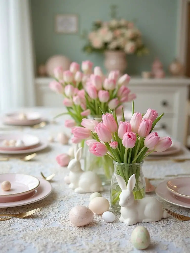 spring flower centerpiece display