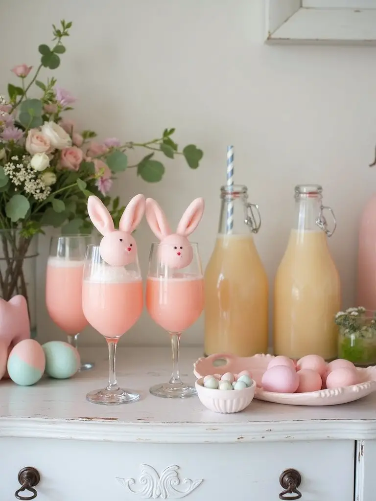 spring mocktails beverage station
