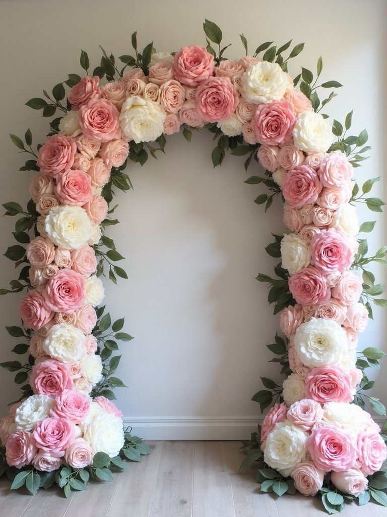 stabilize flower foam arch foundation
